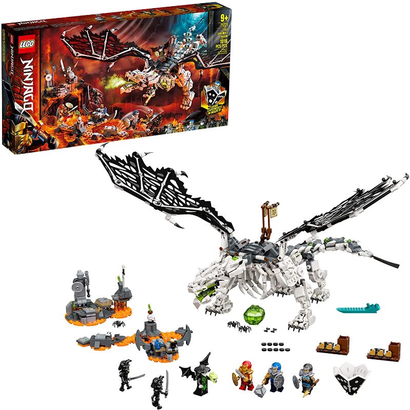 Photo 1 of LEGO NINJAGO Skull Sorcerer’s Dragon 71721 NINJAGO Dragon Set Featuring Warrior Toy Figures (1,016 Pieces)
