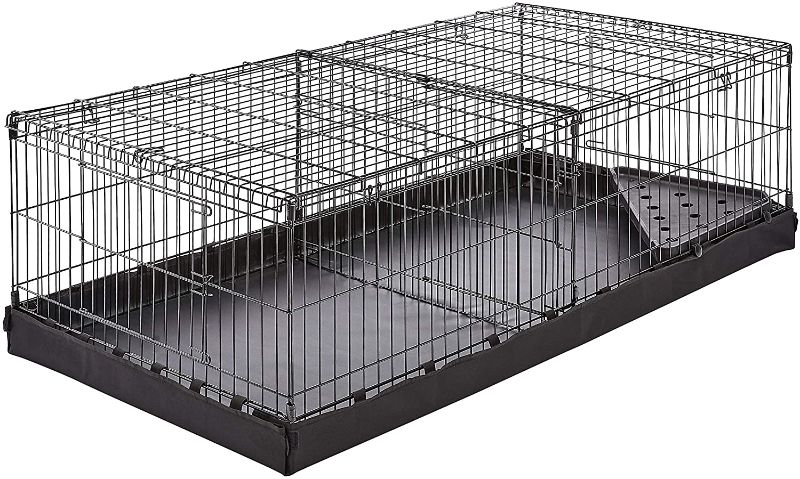 Photo 1 of Amazon Basics Indoor-Outdoor Small Pet Habitat Cage with Canvas Bottom