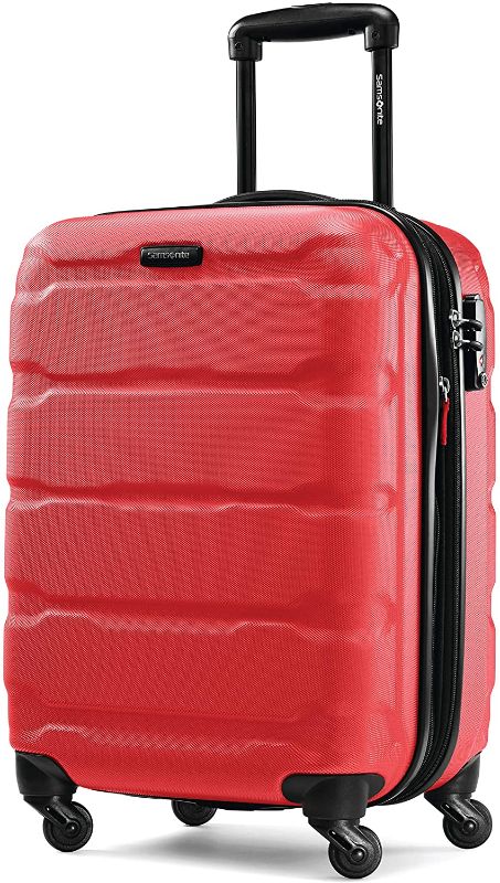 Photo 1 of Samsonite Omni PC Hardside Expandable Luggage with Spinner Wheels, Red, Carry-On 20-Inch
