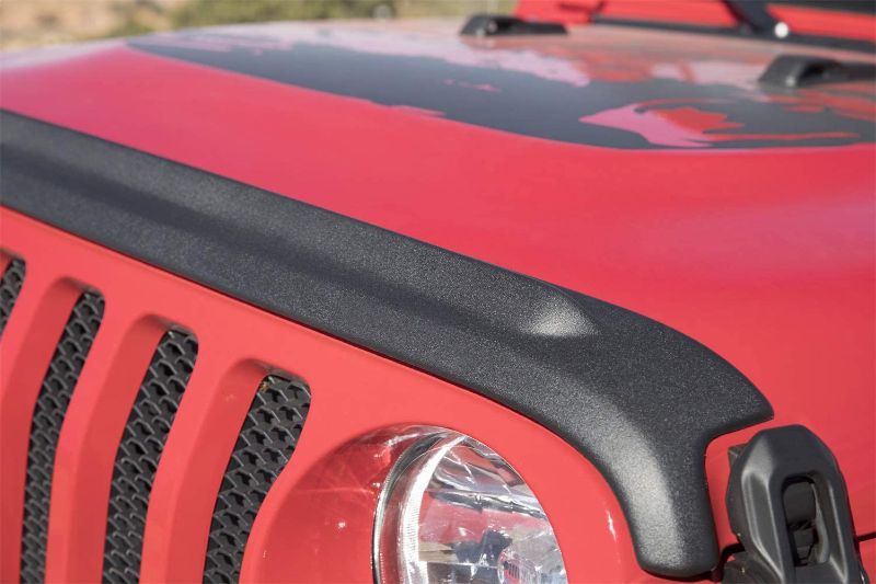 Photo 1 of 14093 Trail Armor Hood Stone Guard Black Textured Finish, 1-Piece for 2018-2021 Jeep Wrangler JL, 2 and 4-Door