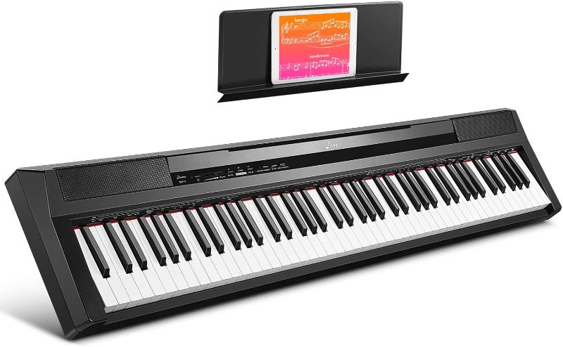 Photo 1 of Donner DEP-10 Beginner Digital Piano 88 Key Full Size Semi-Weighted Keyboard, Portable Electric Piano with Sustain Pedal, Power Supply
