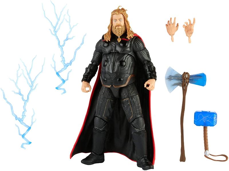 Photo 1 of Marvel Hasbro Legends Series 6-inch Scale Action Figure Toy Thor, Infinity Saga Character, Premium Design, Figure and 5 Accessories
