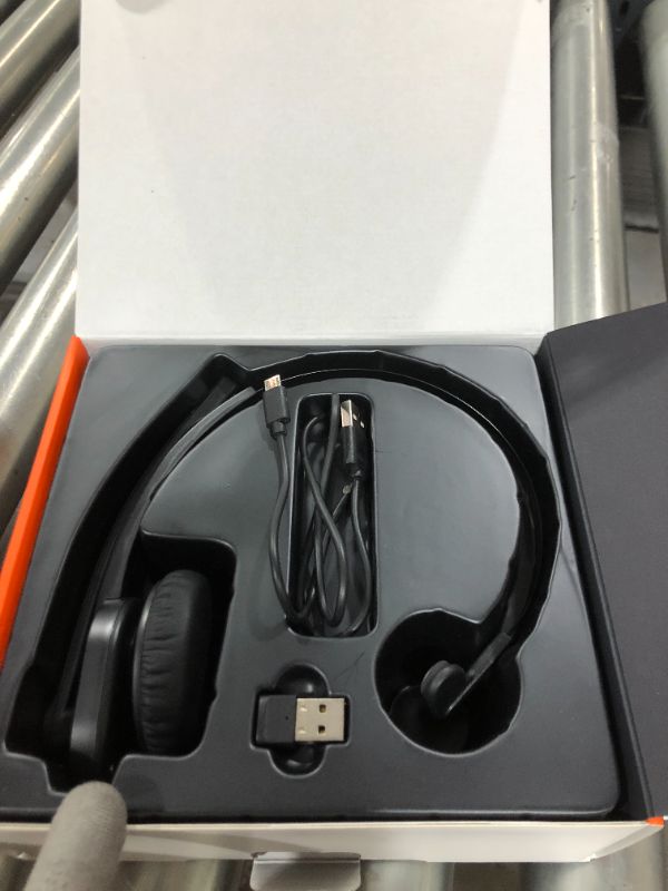 Photo 2 of Wireless Headset with Microphone, Mute Button, Noise Cancelling Mic ( With USB Adapter )