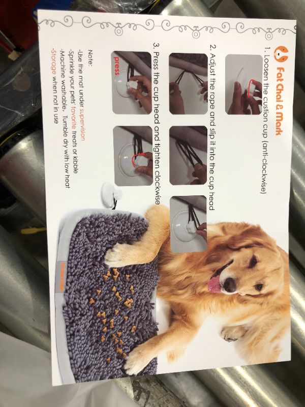 Photo 1 of FAT CHAI AND MARK PET SNUFF BLANKET WITH SUCTION CUPS