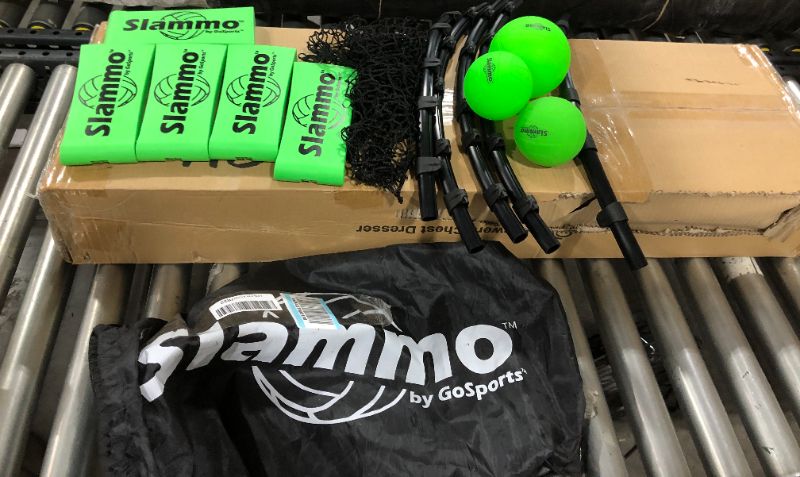 Photo 2 of GoSports Slammo Game Set (Includes 3 Balls, Carrying Case and Rules) - Outdoor Lawn, Beach & Tailgating Roundnet Game for Kids, Teens & Adults
