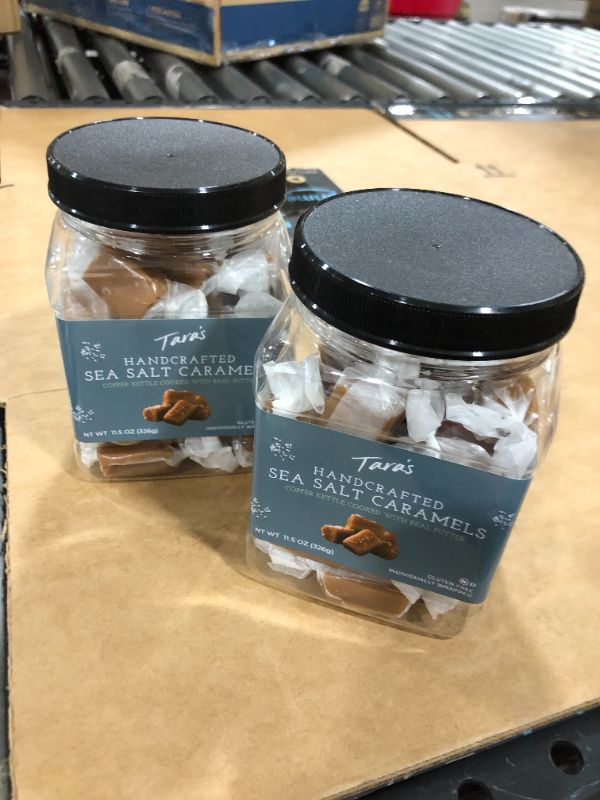 Photo 2 of 2 PACK!!! Tara's All Natural Handcrafted Gourmet Sea Salt Caramel: Small Batch, Kettle Cooked, Creamy & Individually Wrapped - 11.5 Ounce
BB 12 19 2021