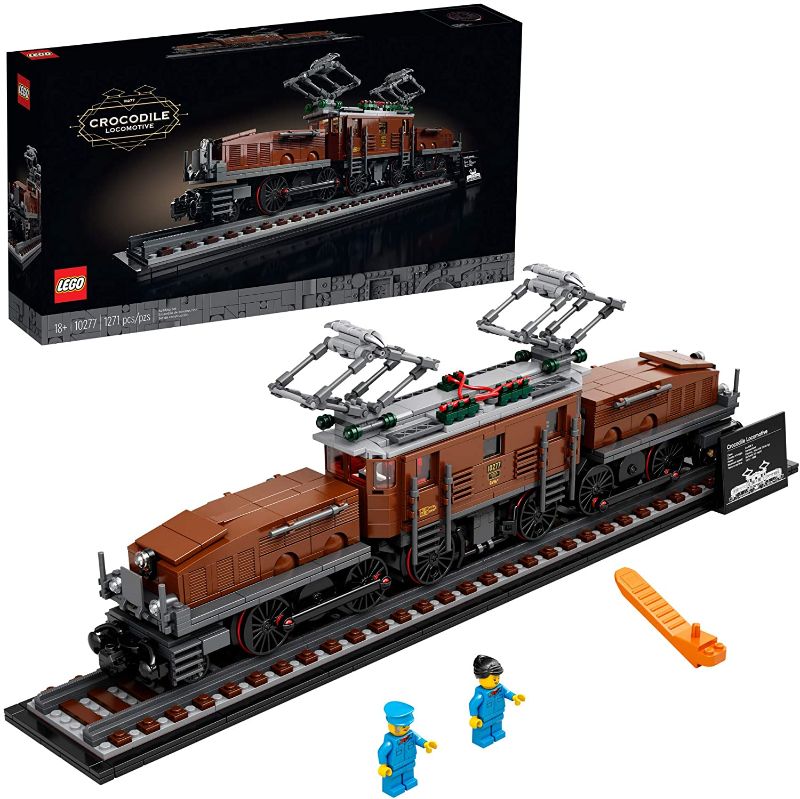 Photo 1 of LEGO Crocodile Locomotive 10277 Building Kit; Recreate The Iconic Crocodile Locomotive with This Train Model; Makes a Great Gift Idea for Train Enthusiasts Lovers (1,271 Pieces)
