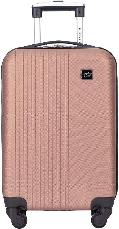 Photo 1 of Travelers Club Cosmo Hardside Spinner Luggage, Rose Gold, Carry-On 20-Inch
