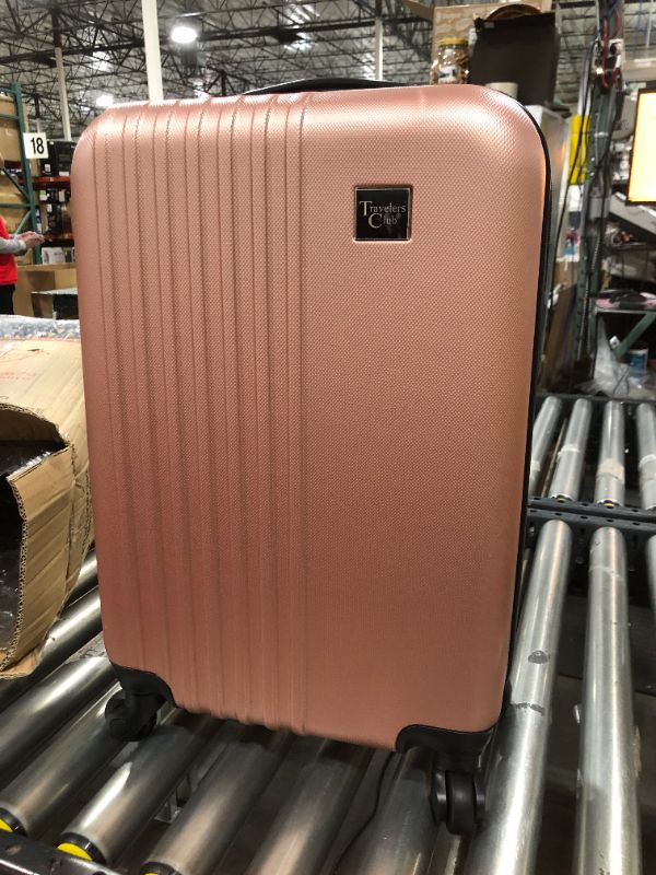 Photo 2 of Travelers Club Cosmo Hardside Spinner Luggage, Rose Gold, Carry-On 20-Inch
