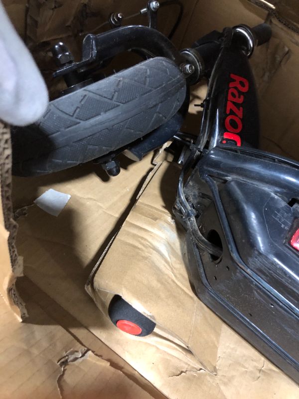 Photo 4 of FOR PARTS ONLY! Power Core E100 Electric Scooter - 100w Hub Motor, 8" Air-Filled Tire, Up to 11 mph and 60 min Ride Time, for Kids A
