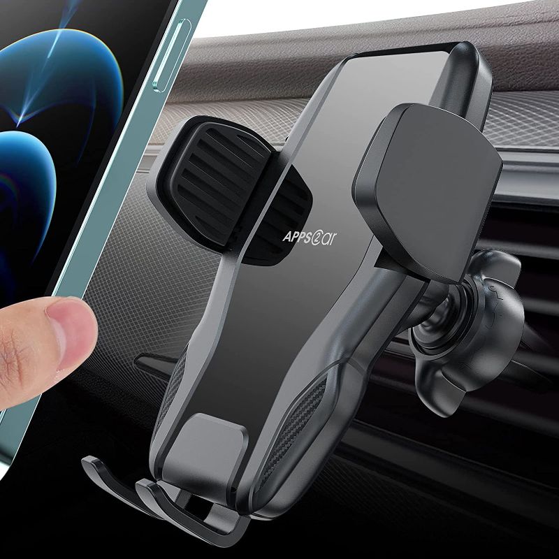 Photo 1 of Car Vent Phone Holder, APPS2Car Stable iPhone Car Vent Mount, Car Phone Mount Vent, Compatible with 4-7” iPhone 12 Pro Max/11/Pro/Pro Max, Galaxy S20 and More