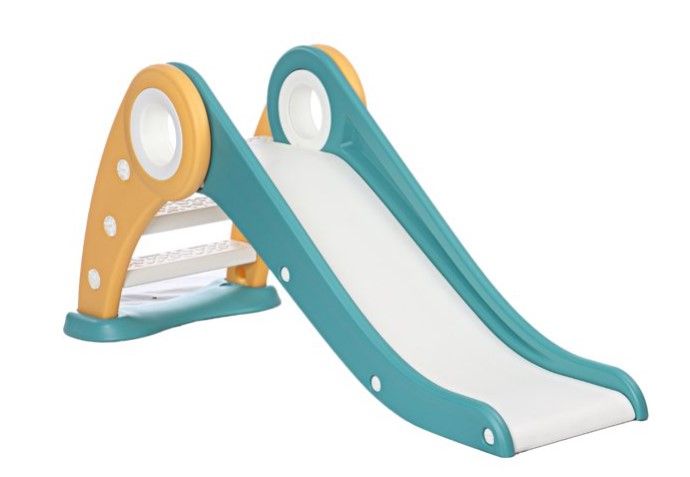Photo 1 of 49 Inch Kids Slide Children Slide Toy,Foldable Toddler Slide First Slide with Climb Stairs, Slides For Kids Indoor and Outdoor
