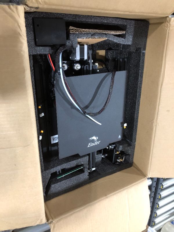 Photo 2 of Official Creality Ender 3 3D Printer Fully Open Source with Resume Printing Function DIY 3D Printers Printing Size 220x220x250mm. No power cord.
