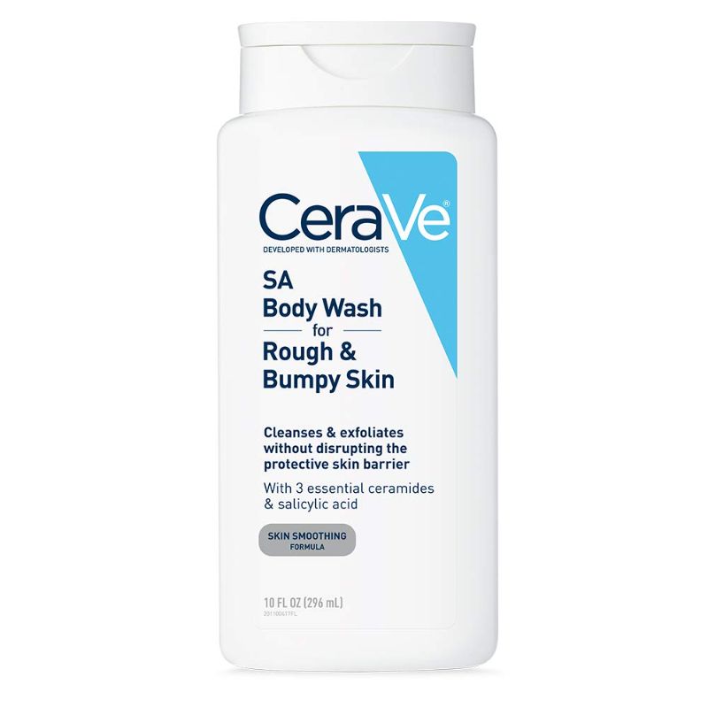 Photo 1 of CeraVe Body Wash with Salicylic Acid | Fragrance Free Body Wash to Exfoliate Rough and Bumpy Skin | Allergy Tested | 10 Ounce