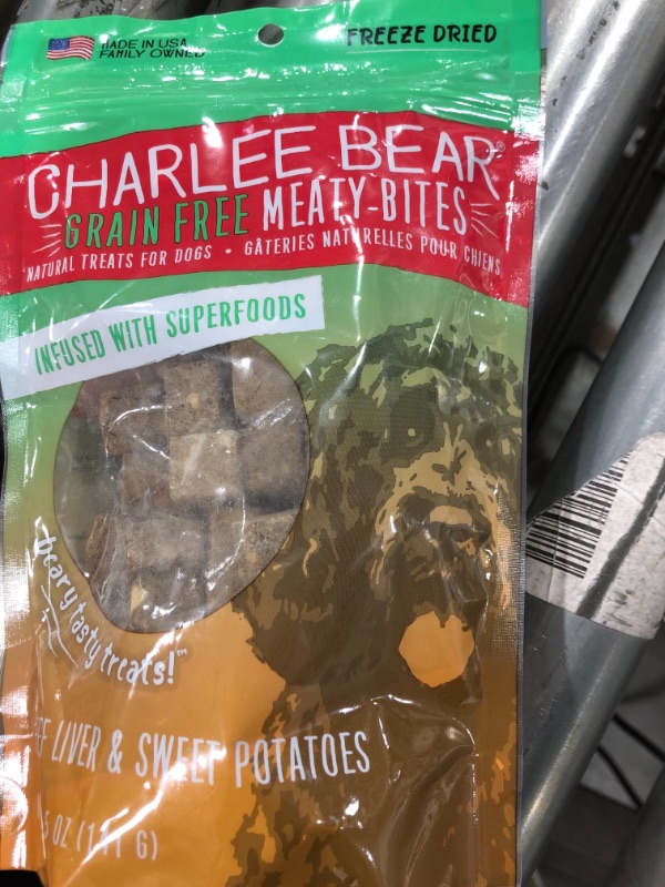 Photo 2 of Charlee Bear Grain Free Meaty Bites Natural Treats for Dogs, Freeze Dried Meat Infused with Superfoods, Made in the USA, For treating or training exp 11/13/2021