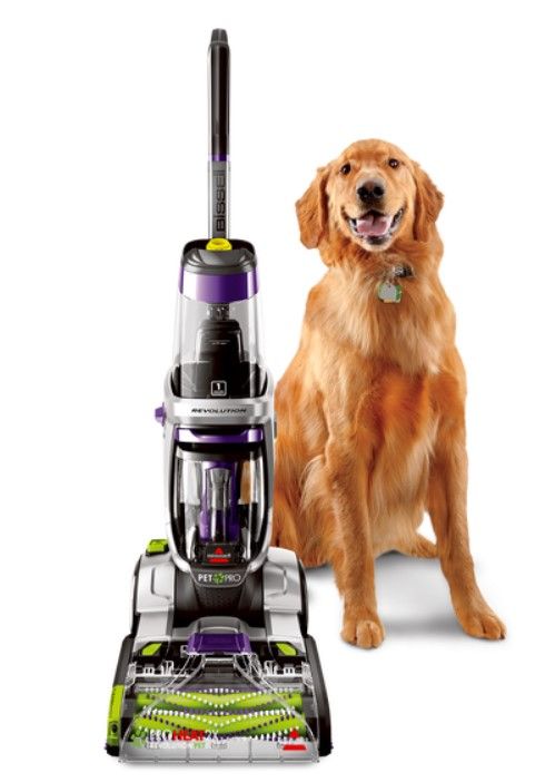 Photo 1 of ProHeat 2X Revolution Pet Pro Carpet Cleaner Standing Next to a Dog

BISSELL ProHeat 2X® Revolution® Pet Pro is our Best Deep Cleaning System for Pet Messes!*