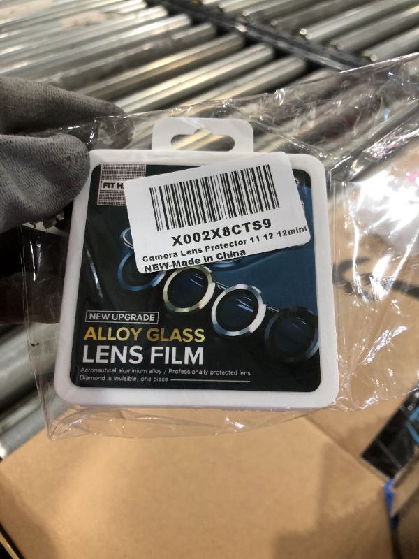 Photo 2 of Camera Lens Protector Fits iPhone 11/iPhone 12/iPhone 12 mini, Premium Tempered Glass Film Aluminum Alloy Anti-Scratch Lens Ring,CoverCase Friendly, Ultra-Thin, Easy Installation?2Grey+2Blue?
