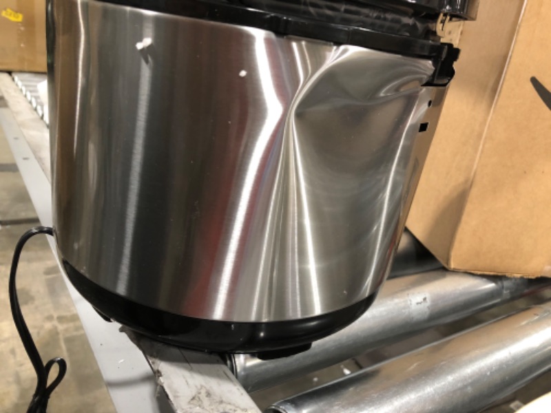 Photo 3 of Hamilton Beach Digital Programmable Rice Cooker & Food Steamer, 14 Cups Cooked (7 Uncooked) With Steam & Rinse Basket, Stainless Steel (37548)
