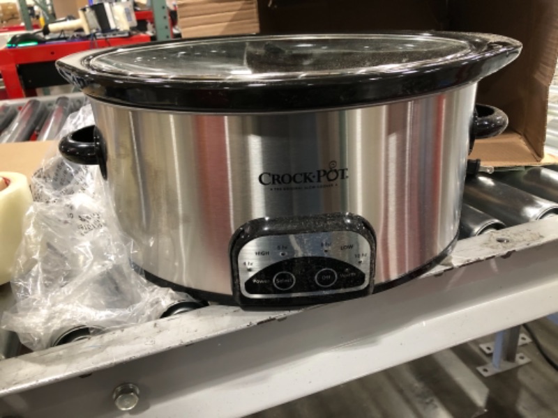 Photo 2 of Crock-Pot SCCPVP600-S Smart-Pot 6-Quart Slow Cooker, Brushed Stainless Steel, 6 Qt, Stainless