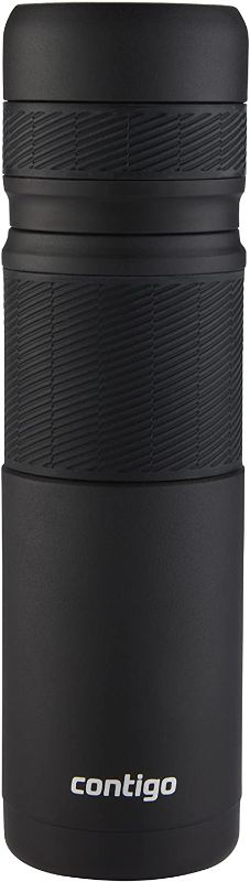 Photo 1 of Contigo 360° Pour Vacuum-Insulated Stainless Steel Thermal Bottle, 25 oz., Painted Black
