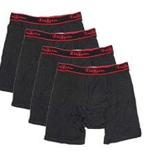 Photo 1 of Champion Mens Elite SmartTemp Vapor Tech-Boxer Briefs, 4-Pack (Medium, 32-34)
