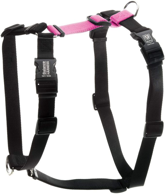 Photo 1 of Blue-9 Buckle-Neck Balance Harness, Fully Customizable Fit No-Pull Harness, Ideal for Dog Training and Obedience, Made in The USA,Pink, Medium