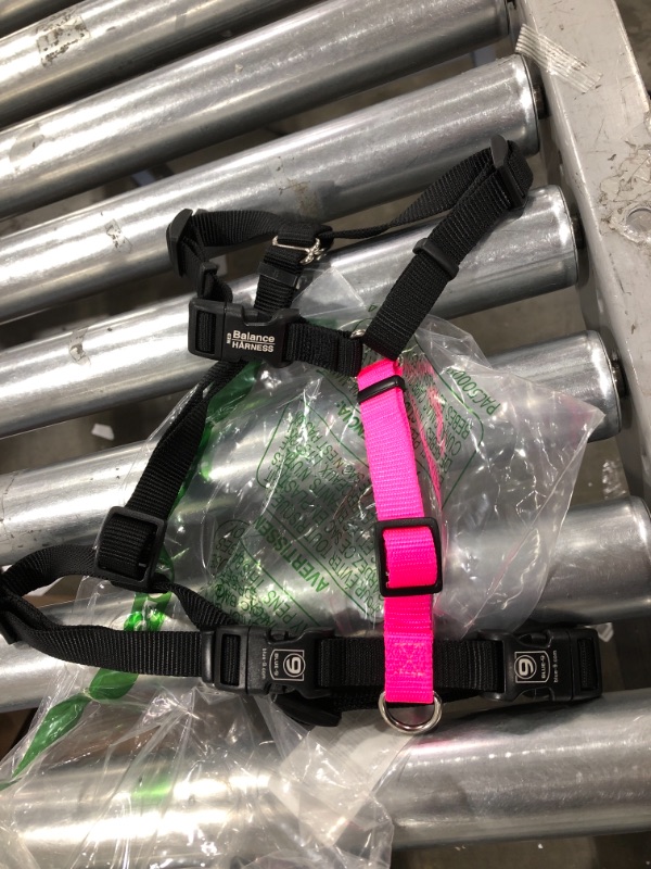 Photo 2 of Blue-9 Buckle-Neck Balance Harness, Fully Customizable Fit No-Pull Harness, Ideal for Dog Training and Obedience, Made in The USA,Pink, Medium