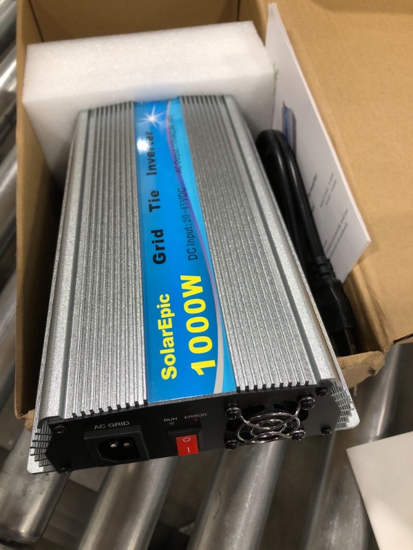 Photo 2 of 1000W Grid Tie Inverter Stackable MPPT Pure Sine Wave DC30-45V Solar Input AC90-140V Output for 24V 30V 36V PV Panel
