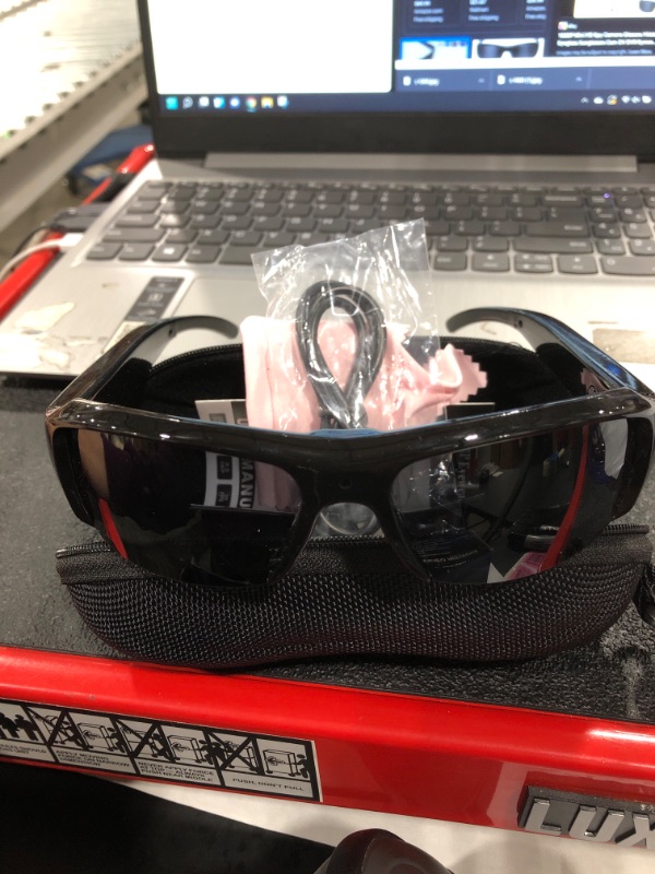 Photo 2 of 1080P Mini HD Spy Camera Glasses Hidden Eyeglass Sunglasses Cam DV DVR Eyewear