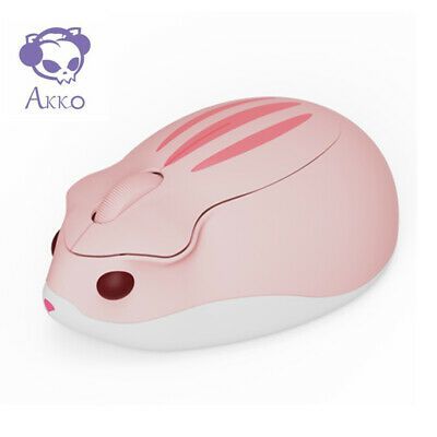 Photo 1 of 2.4GHz Wireless Mouse Cute Hamster Shape Less Noice Portable Mobile Optical 1200DPI USB Mice Cordless Mouse for PC Laptop Computer Notebook MacBook Kids Girl Gift (Pink)

