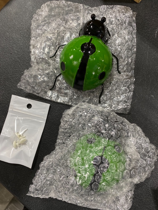 Photo 1 of Lady bug decoration, Green, pack of four 