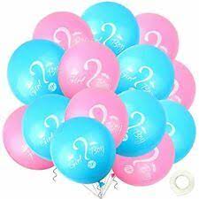 Photo 1 of 36 PCS 12 Inches Gender Reveal Balloons Girl or Boy Balloon Pink AND Blue, PACK OF FOUR 