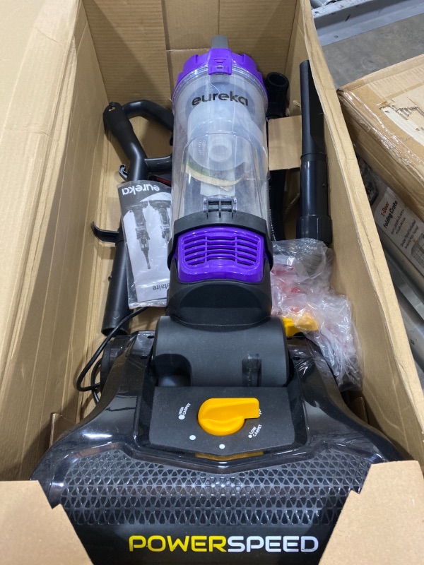 Photo 5 of eureka NEU182B PowerSpeed Bagless Upright Vacuum Cleaner, Lite, Purple
