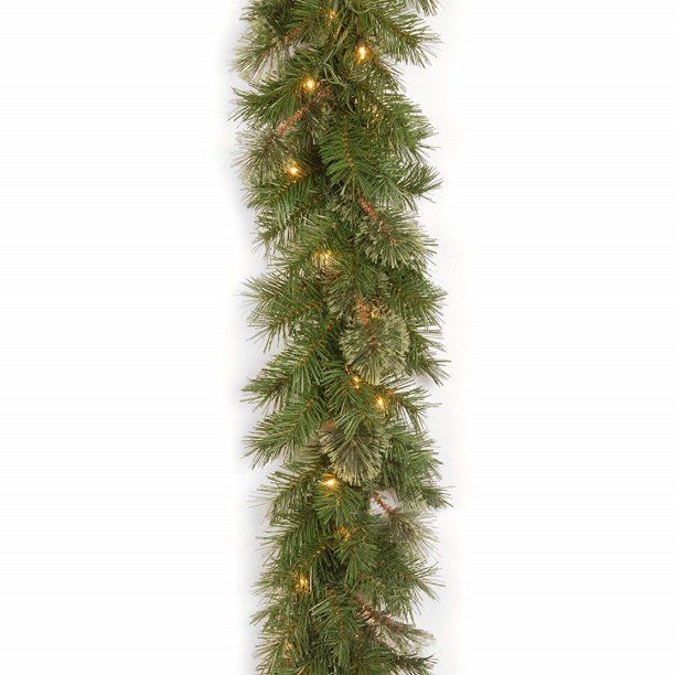 Photo 1 of 9 ft. Atlanta Spruce Pre-Lit Garland
