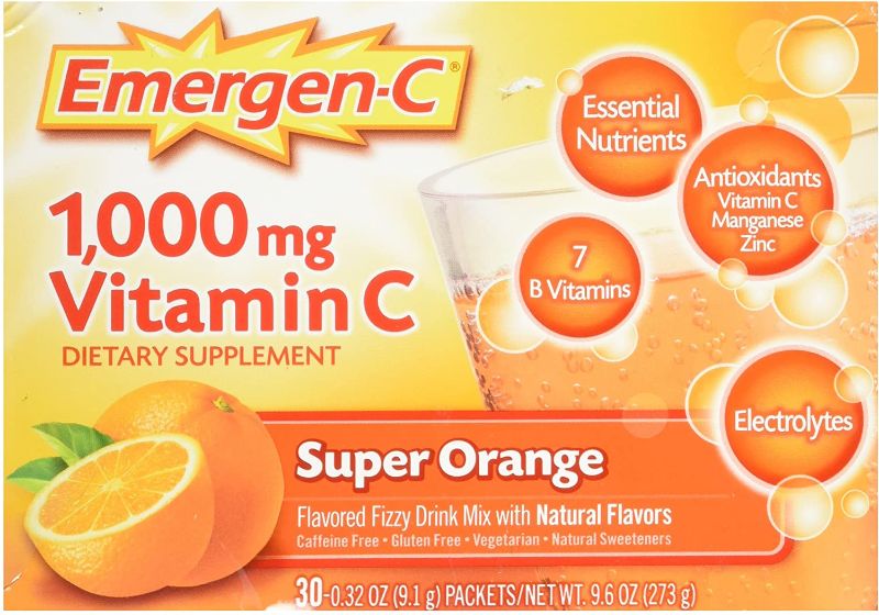 Photo 1 of Emergen-C Vitamin C Fizzy Drink Mix Super Orange