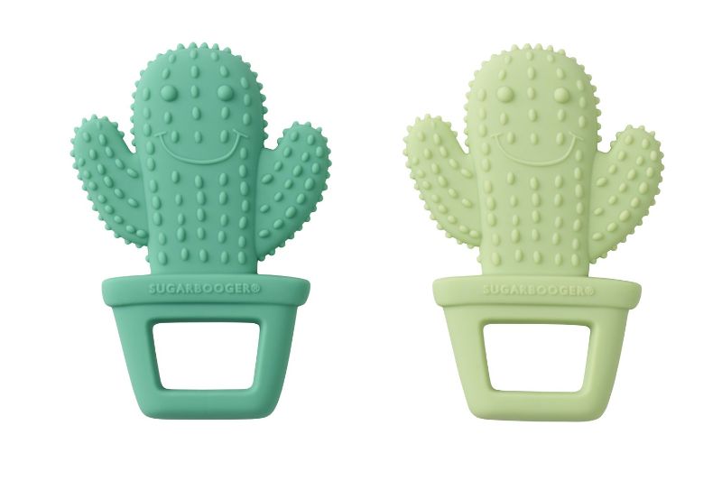 Photo 1 of Sugarbooger Silicone Teether Set-of-Two, Happy Cactus