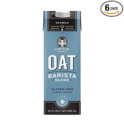 Photo 1 of (6 pack) Califia Farms Oatmilk, Barista Blend - 32 fl oz (ex: 03-26-22)