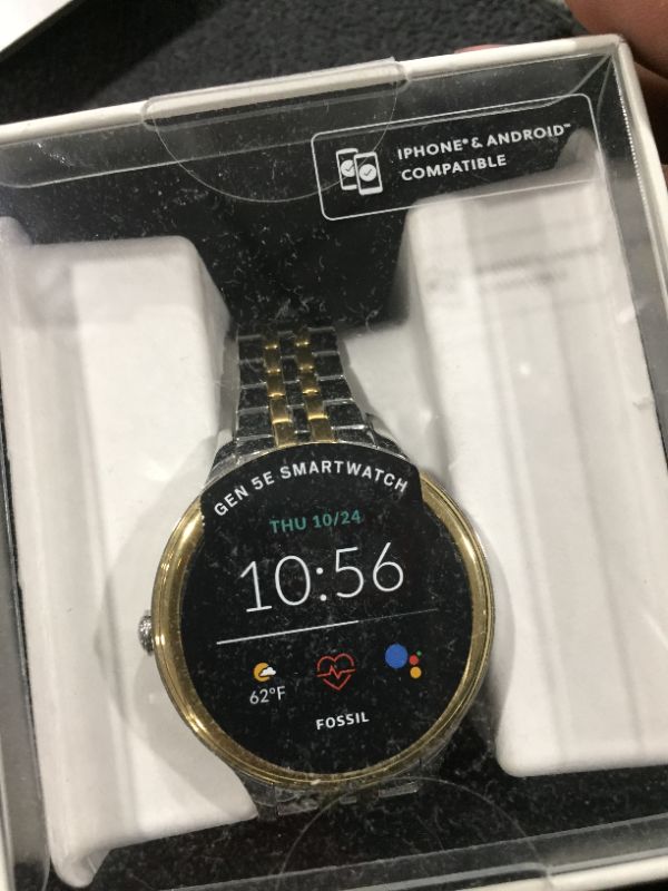 Photo 2 of Fossil - Gen 5e Smartwatch 42mm Two-Tone Stainless Steel - Silver and Gold
