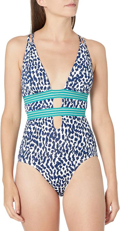 Photo 1 of Cole of California Women's Standard Plunge One Piece Swimsuit (size 16)
