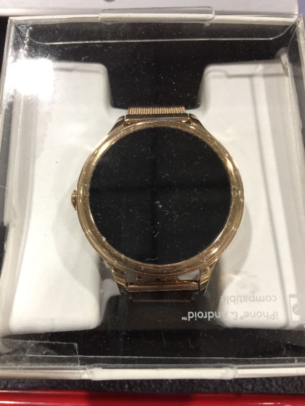 Photo 2 of Fossil Women's Gen 5E 42mm Stainless Steel Touchscreen Smartwatch with Speaker, Heart Rate, Contactless Payments and Smartphone Notifications
