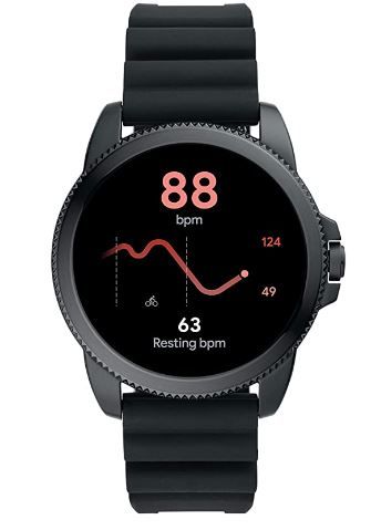 Photo 1 of Fossil Men's Gen 5E 44mm Stainless Steel Touchscreen Smartwatch with Speaker, Heart Rate, Contactless Payments and Smartphone Notifications
