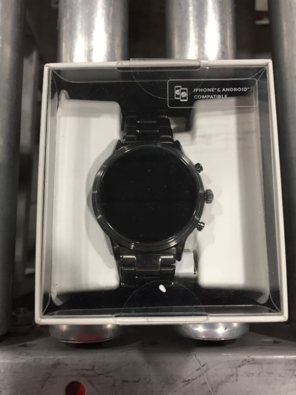 Photo 2 of Fossil Gen 5 Carlyle Stainless Steel Touchscreen Smartwatch with Speaker, Heart Rate, GPS, Contactless Payments, and Smartphone Notifications
