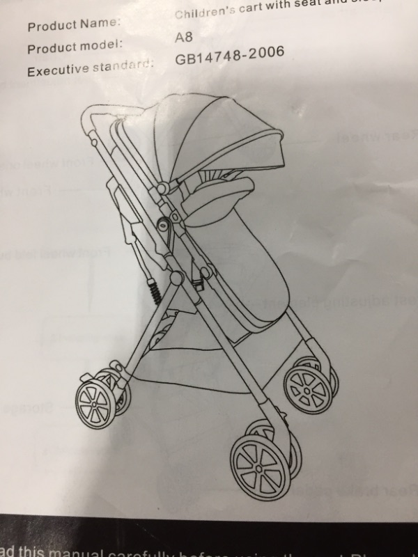 Photo 1 of Children's Cart with Seat and Sleeper model A8