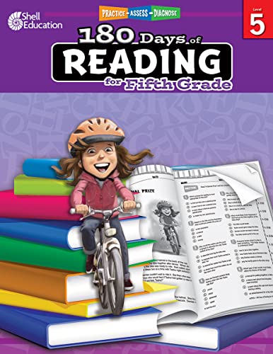 Photo 1 of 180 Days of Reading: Grade 5 - Daily Reading Workbook for Classroom and Home, Reading Comprehension and Phonics Practice, School Level Activities Created by Teachers to Master Challenging Concepts 1st Edition
