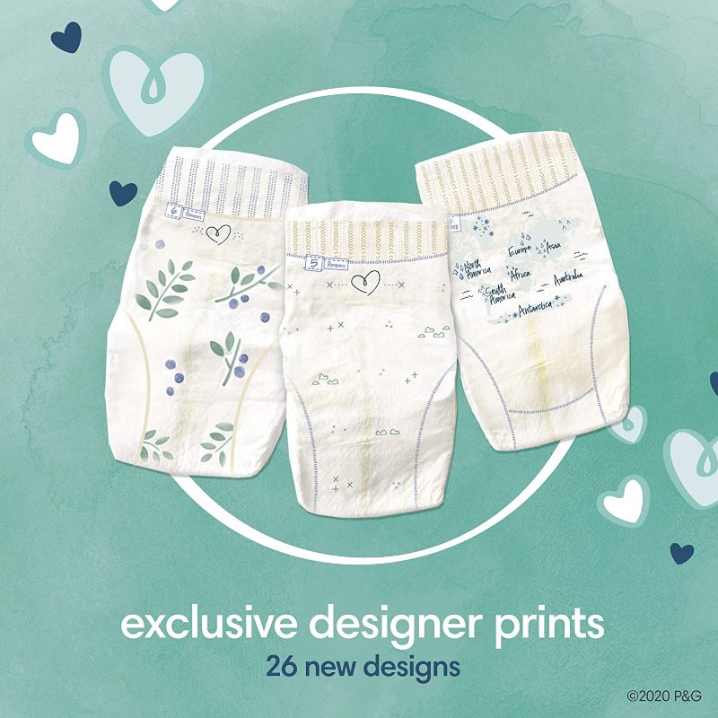Photo 1 of Diapers Newborn/Size 0 (<10 lb), 76 Count - Pampers Pure Protection Disposable Baby Diapers, Hypoallergenic and Unscented Protection, Super Pack (Packaging & Prints May Vary)
