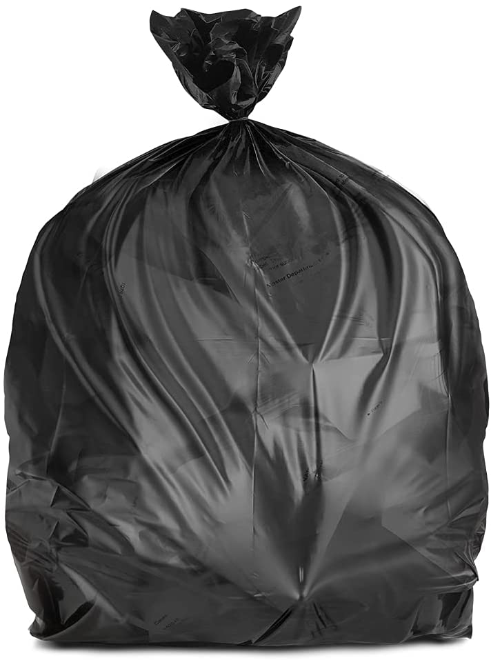 Photo 1 of 55-60 gallon Trash Bags ? 22 Microns ? Black High Density Garbage Can Liners, 20 COUNT