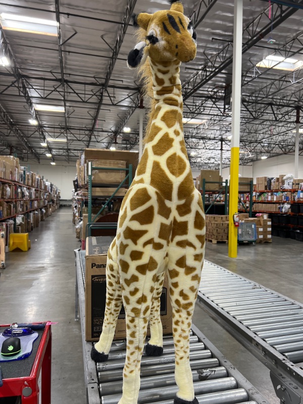 Photo 2 of Melissa & Doug Giant Giraffe - Lifelike Stuffed Animal (over 4ft tall)