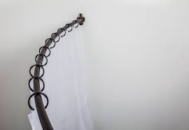 Photo 1 of Black Curved Curtain Rod 54"