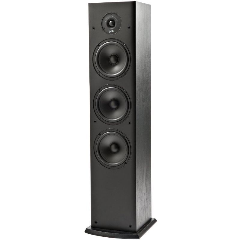 Photo 1 of POLK AUDIO T50 HOME THEATER AND MUSIC FLOOR STANDING TOWER SPEAKER (SINGLE, BLACK)
