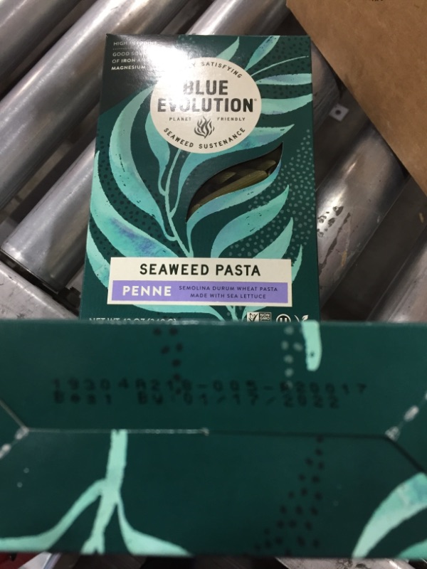 Photo 2 of Blue Evolution Seaweed Pasta, Nourishing Superfood Penne 
 bundle, Whole Food Vegan Pasta, 12 OZ (2 Pack of Each)
EXP: 1.17.2022